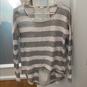 Light striped sweater